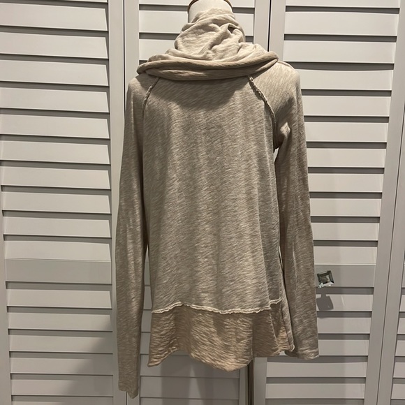 Free People Beach Cocoon Cowl Neck Pullover, 100% Cotton - Picture 8 of 9